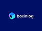 Boxinlog徽标标志图标识别brandhalos框打开箭头多维数据集物流 _科技公司logo采下来 #率叶插件，让花瓣网更好用#