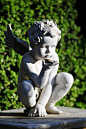 A garden with statues and private itineraries ... | ~ Angels, Cheru...