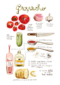 illustrated recipes: gazpacho Art Print by Felicita Sala | Society6