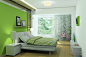 #卧室#绿色宜人的卧室装修效果图大全2012图片