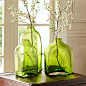 beautyfinehome绿色玻璃花瓶摆件饰品多款美式乡村琉璃台面花瓶