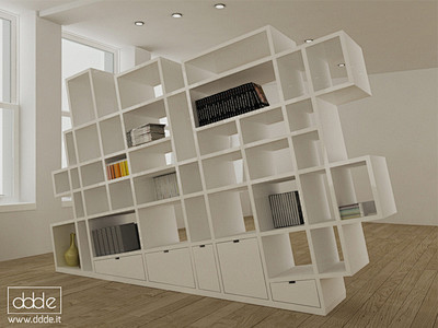 Mesh bookshelf... 