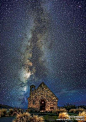 新西兰，特卡波，在这里能看见最美的星空。 为自己以后旅程做好准备！