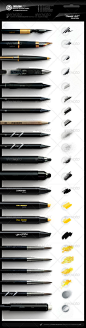 #PS笔刷# 一套专业的PS绘画笔刷，带有二十多种画笔触感 下载【http://t.cn/8FQZ8tG】【请勿整一整】