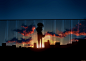 sunset silhouettes anime city skyline windy blue skies - Wallpaper (#2781054) / Wallbase.cc