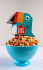 3d Package redesign for Froot Loops cereal; these are individual and medium-size boxes.