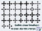 Gothic cross brushes 1 by jojo-ojoj