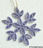 Quilled Snowflake  Christmas Ornament