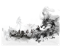 水墨龙国画飞龙中国龙纹中国风免抠png元素素材，【查看来源浏览大图】1000*759像素