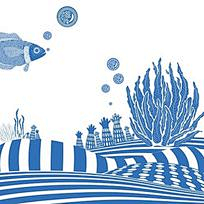 控制不住的小情绪采集到设计欣赏—海底世界插画
