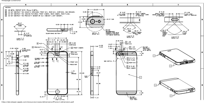苹果公布iPhone 5的详细设计蓝图 ...