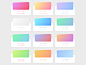 Gradients with color code