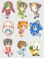 Tags: Anime, Inumimi, Araigumamimi, Nezumimi, Kumamimi, Gray Background, Enomoto Takane