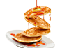 蜂蜜松饼  餐饮美食 营养保健 美食主题海报设计AI cb046037765
