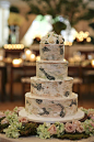 Birch - Wedding Cake by SweetSistersCakes.com. See the wedding on #smp here: http://www.StyleMePretty.com/little-black-book-blog/2014/04/14/jamie-dj-wedding-photo-video/ Photography: Clark + Walker - clarkwalkerstudio.com/