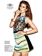 Ellie Ross is a Prints Master for Cosmopolitan November 2012 by Francisco Garcia