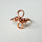 Copper infinity ring, best friend infinity ring, Copper jewelry,Wire ring