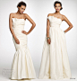 J.Crew wedding dress Spring 2011 bridal collection - strapless styles with crumb catcher neckline