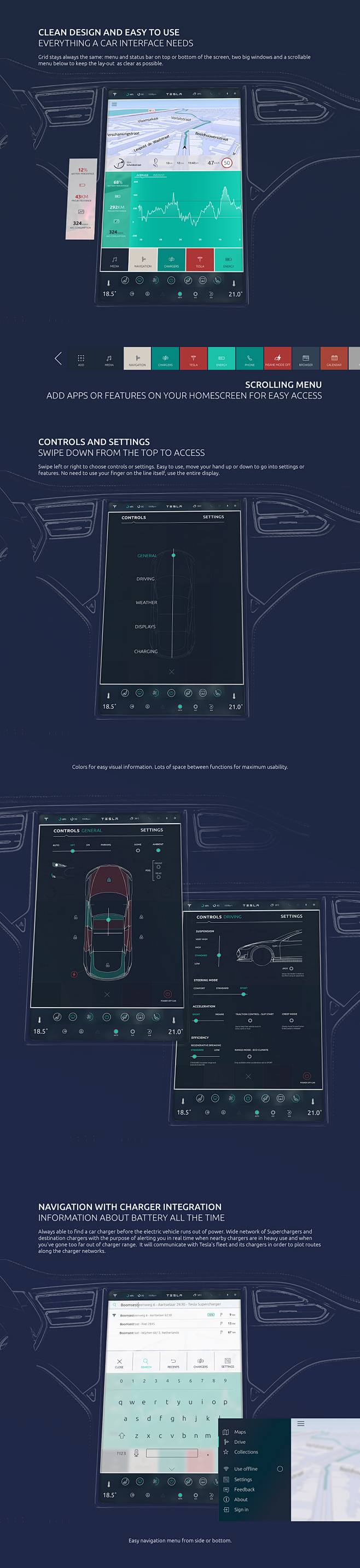 Tesla Car UI (user i...