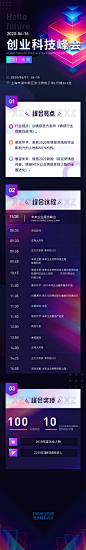 创业科技峰会H5长图