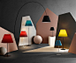 Costanza and Costanzina lights, Radieuse range by Paolo Rizzatto for Luceplan