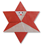 六角星折纸方法