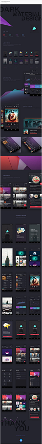 Dark Material UI Design