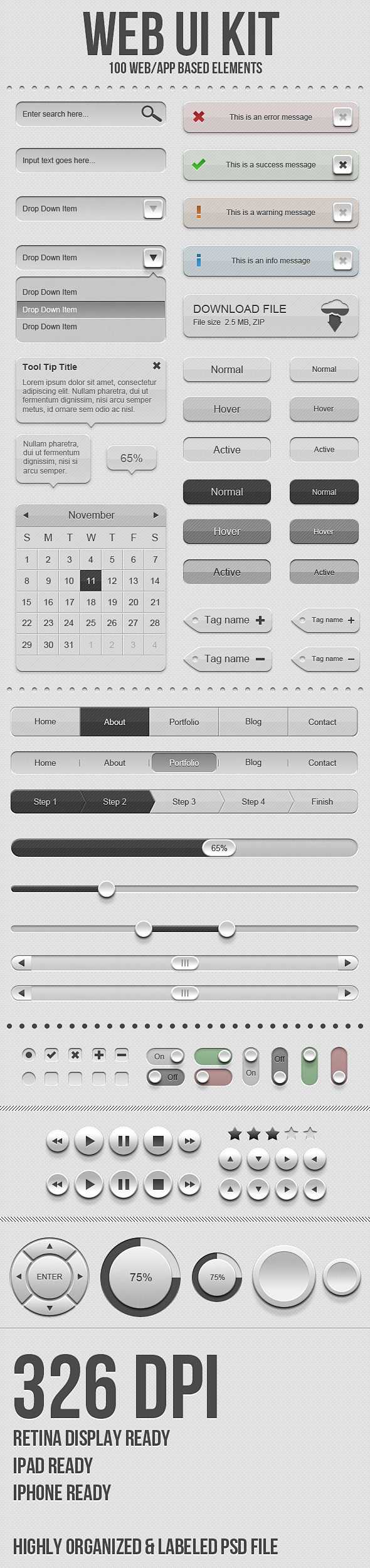 UI Web Kit by ~facec...