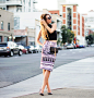 American Apparel Top, Clover Canyon Skirt, Karen Walker Sunglasses