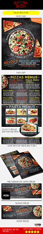 Italian Menu Flyer - Food Menus Print Templates