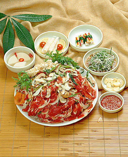 韩式烤肉材料