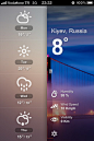 WeatherFine天气应用手机界面设计