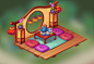 Tea ceremony. Isometric.