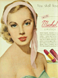 50年代的化妆品广告。 ​​​​