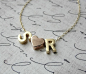 Initial Heart Necklace