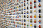 Playful Office Wall Filled with 1,200 LEGO People : There are so many different types of little LEGO people, from construction workers to chefs to sailors, and creative consulting firm Acrylicize found a per