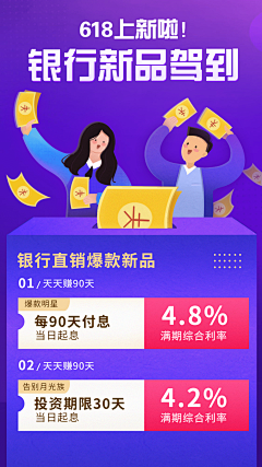 花瓣素材采集到【PSD】金融海报