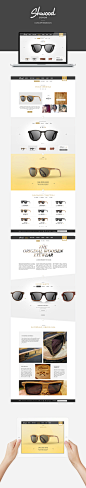 Shwood sunglasses - eshop Concept Redesign on Behance