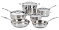 Amazon.com: Cuisinart 77-10 Chef's Classic Stainless 10-Piece Cookware Set: Pots And Pans: Kitchen & Dining