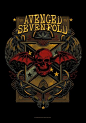 Drapeau AVENGED SEVENFOLD - Death Crest