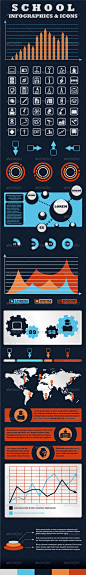 School Infographics and Icons - Infographics 