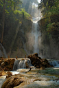 达邝泗瀑布，琅勃拉邦，老挝