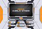 Mecha futuristic overlay stream set Premium Vector