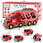 Amazon.com: TEMI Toddler Fire Toys for 3 4 5 6 Years Old Boys Girls - 5 in 1 Carrier Truck Transport Cars for Toddlers 1-3, Friction Power Vehicles for Kids 3-5, Christmas Birthday Gifts for Boys Girls Age 3-9 : Clothing, Shoes & Jewelry
