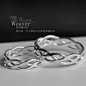 【weaver 梦的编织者】雨墨之森原创设计99足银手工戒指|情侣对戒