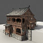 Chinese Old Wooden House 3d model - CGStudio