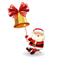圣诞节铃铛圣诞老人矢量素材