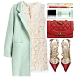 A fashion look from January 2014 featuring short dresses, wool coat and valentino shoes. Browse and shop related looks.