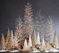 Pre-Lit Snowy Crystal Trees