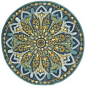 Amla Floral Round Rug. Makes me want to take up latchhooking again.